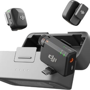 DJI Mic Mini Wireless Lavalier Microphone Kit with 2 TX, 1 RX and Charging Case for iPhone, Android, Camera, Vlogging and Streaming
